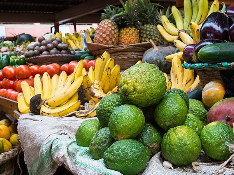 Local market in Kampala, Uganda's capital and largest city